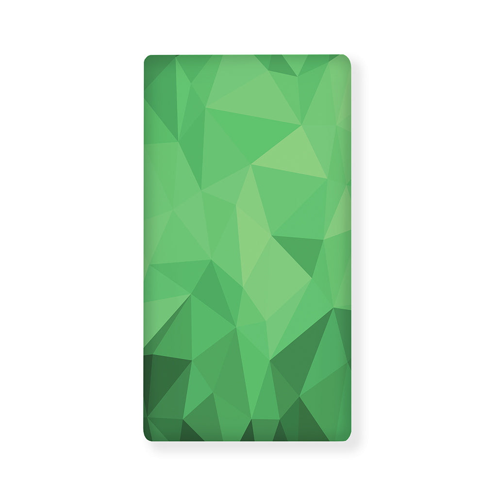 Green Polygonal Geometric Print Baby Crib Sheet