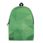 Green Polygonal Geometric Print Backpack