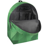 Green Polygonal Geometric Print Backpack