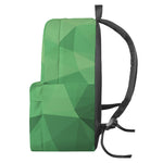 Green Polygonal Geometric Print Backpack