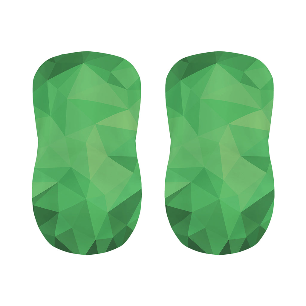 Green Polygonal Geometric Print Bar Stool Covers