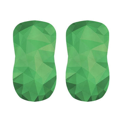 Green Polygonal Geometric Print Bar Stool Covers