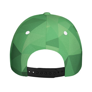 Green Polygonal Geometric Print Baseball Cap