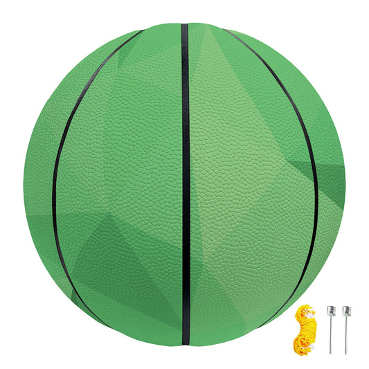 Green Polygonal Geometric Print Basketball