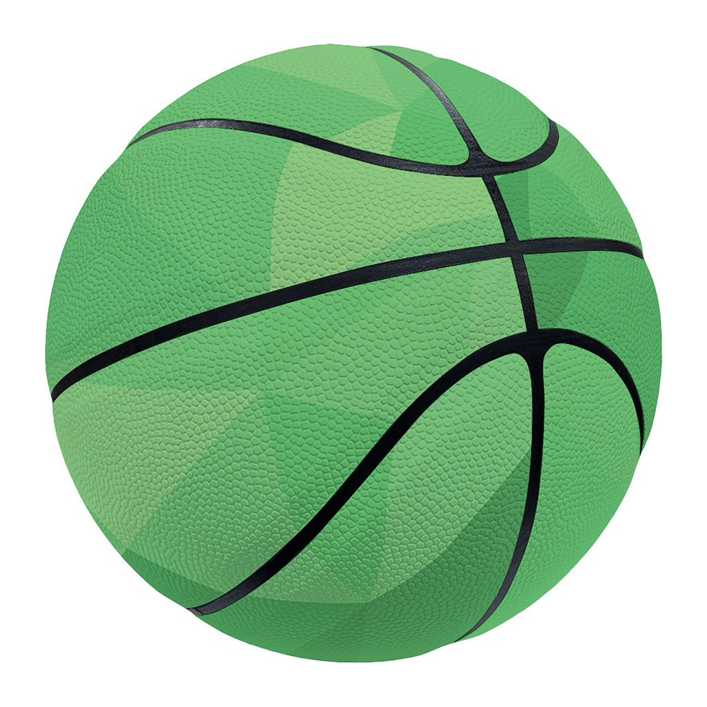 Green Polygonal Geometric Print Basketball
