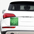 Green Polygonal Geometric Print Car Sticker