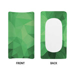 Green Polygonal Geometric Print Changing Pad Cover