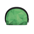 Green Polygonal Geometric Print Coin Purse