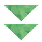 Green Polygonal Geometric Print Dog Bandana