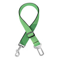 Green Polygonal Geometric Print Dog Seat Belt