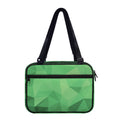 Green Polygonal Geometric Print Double Strap Bible Bag