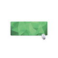 Green Polygonal Geometric Print Extended Mouse Pad