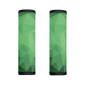 Green Polygonal Geometric Print Handle Covers