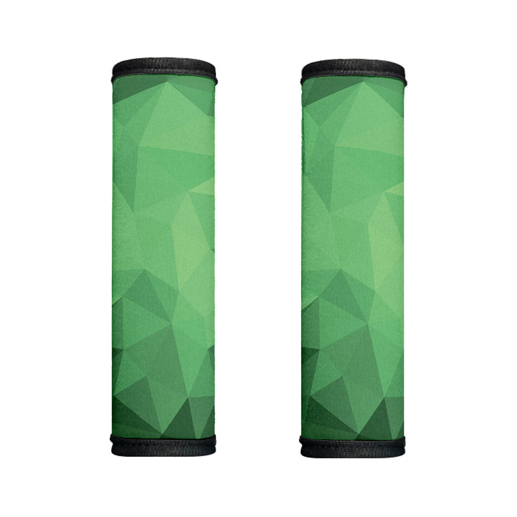 Green Polygonal Geometric Print Handle Covers