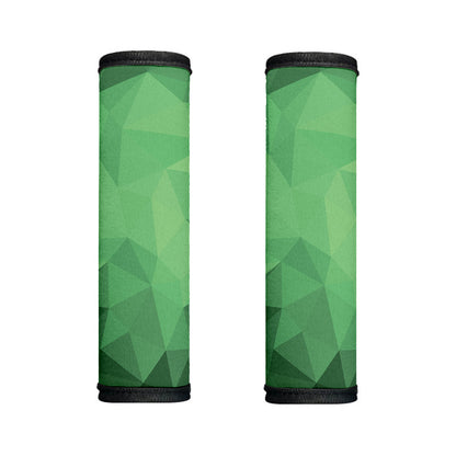 Green Polygonal Geometric Print Handle Covers