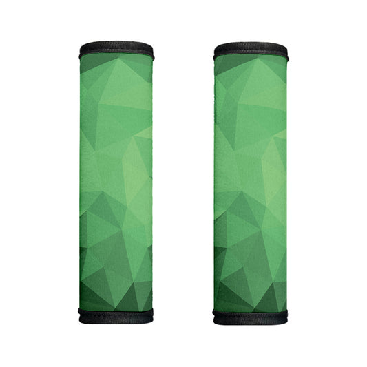 Green Polygonal Geometric Print Handle Covers
