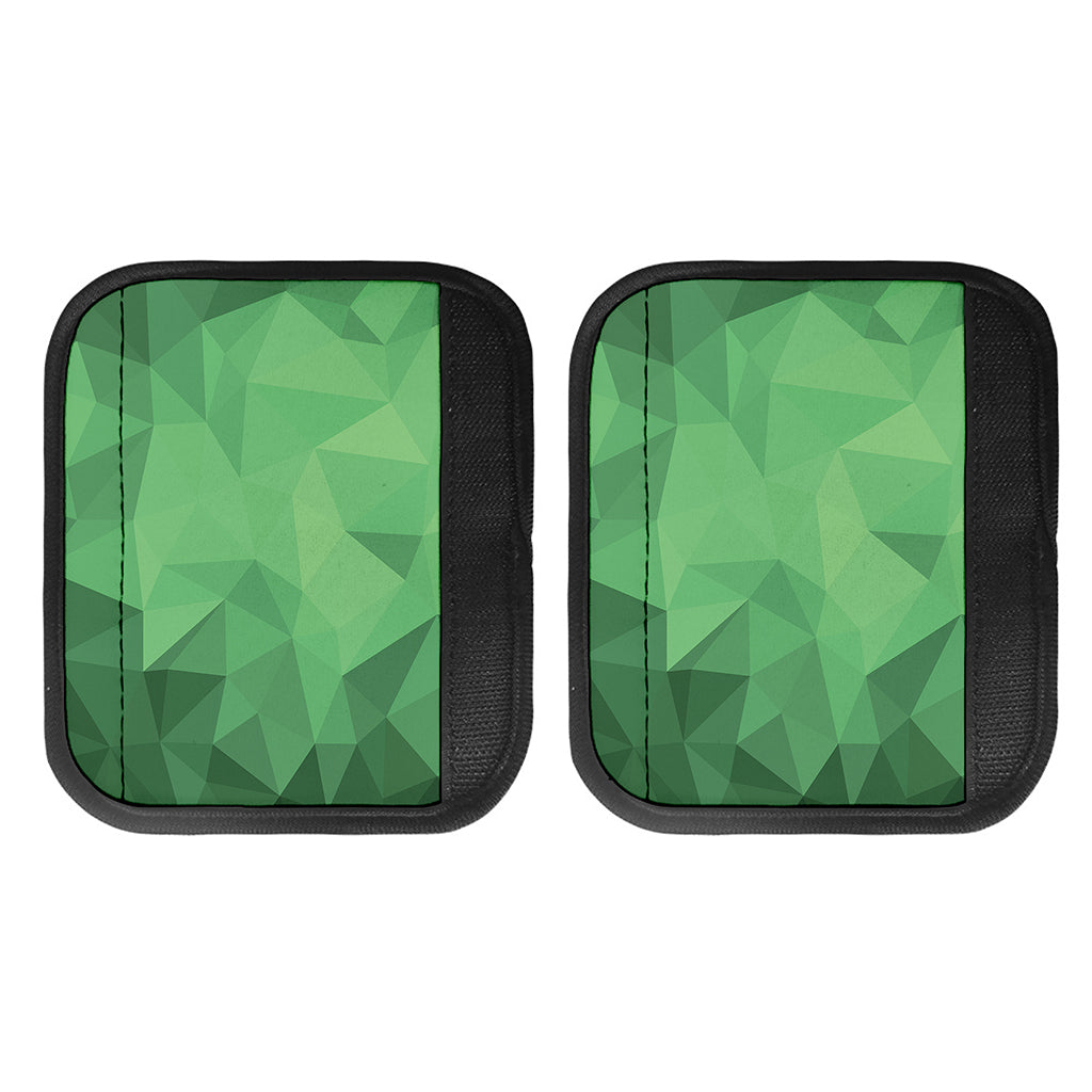 Green Polygonal Geometric Print Handle Covers