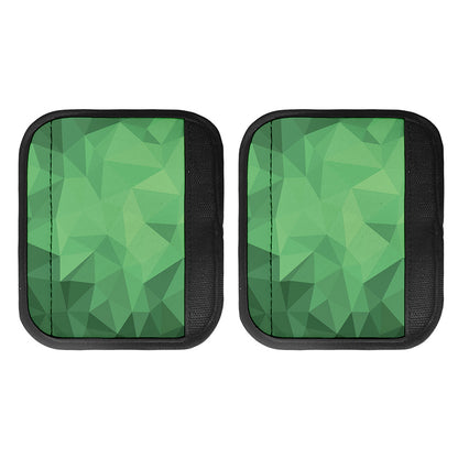 Green Polygonal Geometric Print Handle Covers