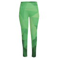 Green Polygonal Geometric Print High-Waisted Pocket Leggings