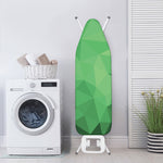 Green Polygonal Geometric Print Ironing Board Cover