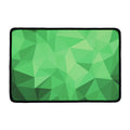 Green Polygonal Geometric Print Kitchen Mat