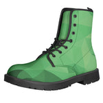 Green Polygonal Geometric Print Backpack