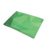 Green Polygonal Geometric Print Pet Cooling Mat Cover