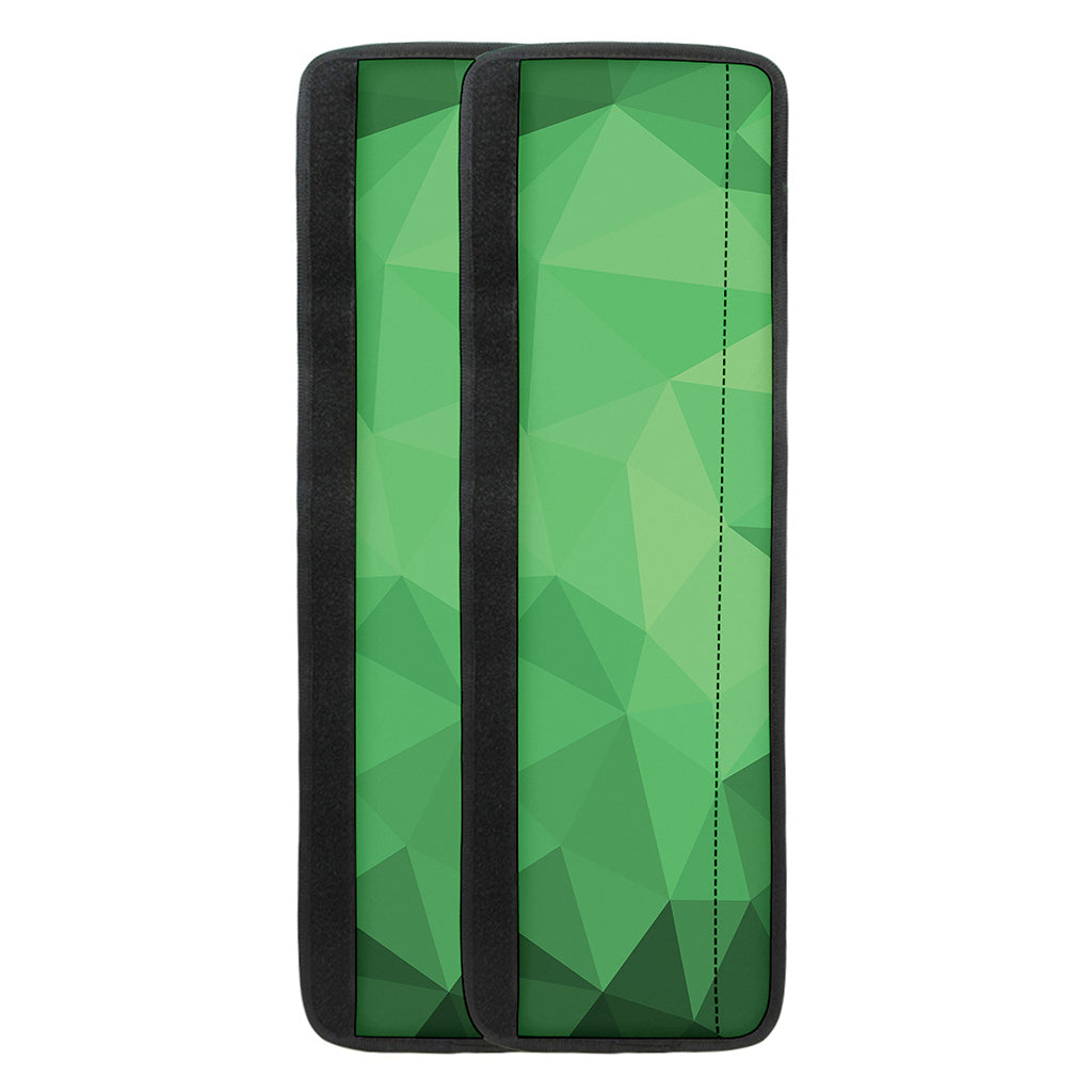 Green Polygonal Geometric Print Refrigerator Handle Covers