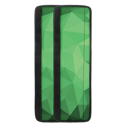 Green Polygonal Geometric Print Refrigerator Handle Covers