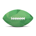 Green Polygonal Geometric Print Rugby Ball