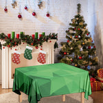 Green Polygonal Geometric Print Tablecloth
