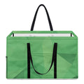 Green Polygonal Geometric Print Utility Tote Bag