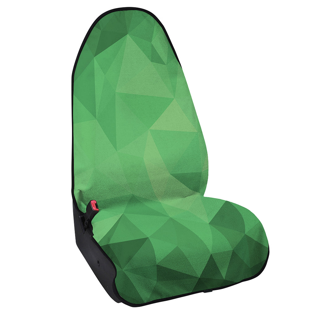 Green Polygonal Geometric Print Waterproof Car Seat Cover