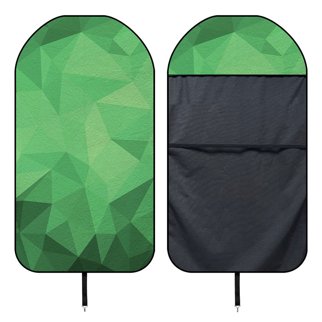 Green Polygonal Geometric Print Waterproof Car Seat Cover