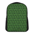 Green Pot Leaf Pattern Print Casual Backpack