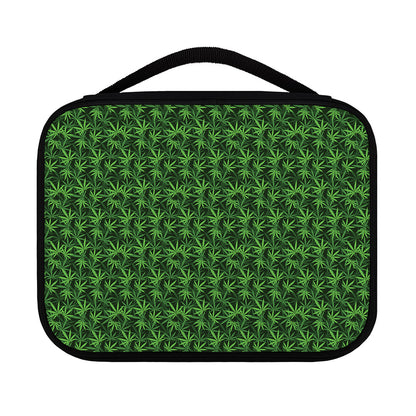 Green Pot Leaf Pattern Print Classic Bible Case