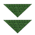 Green Pot Leaf Pattern Print Dog Bandana