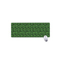 Green Pot Leaf Pattern Print Extended Mouse Pad