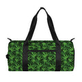 Green Pot Leaf Pattern Print Gym Bag