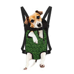 Green Pot Leaf Pattern Print Pet Carrier Backpack