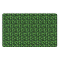 Green Pot Leaf Pattern Print Polyester Doormat