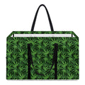 Green Pot Leaf Pattern Print Utility Tote Bag