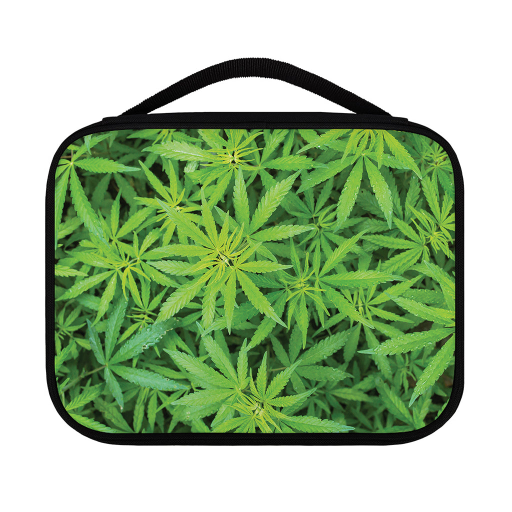 Green Pot Leaf Print Classic Bible Case