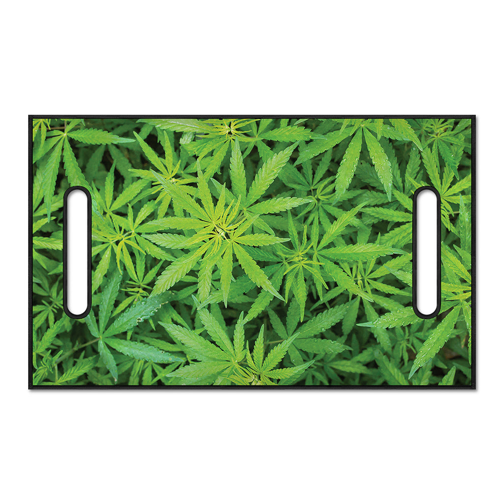 Green Pot Leaf Print Golf Cart Seat Cover