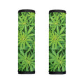 Green Pot Leaf Print Handle Covers