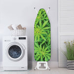 Green Pot Leaf Print Ironing Board Cover