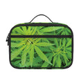 Green Pot Leaf Print Portable Lunch Bag