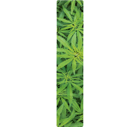 Green Pot Leaf Print Table Runner