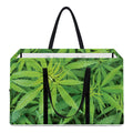 Green Pot Leaf Print Utility Tote Bag