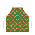 Green Pumpkin Pattern Print Adjustable Apron